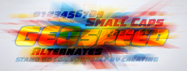 GEOspeed, Regular & Small Caps