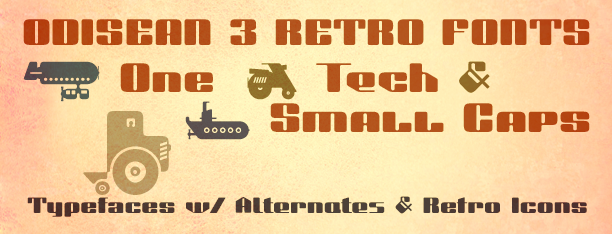 Odisean Display & Retro Fonts
