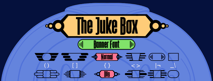 The Juke Box, banner font